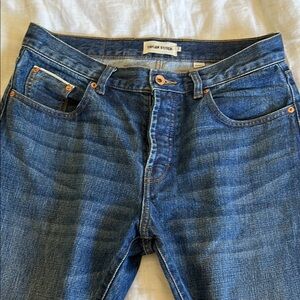 Taylor Stitch Blue Democratic Fit Jeans Selvage Denim